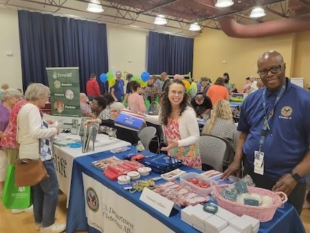 Older adults attending a community resource fair