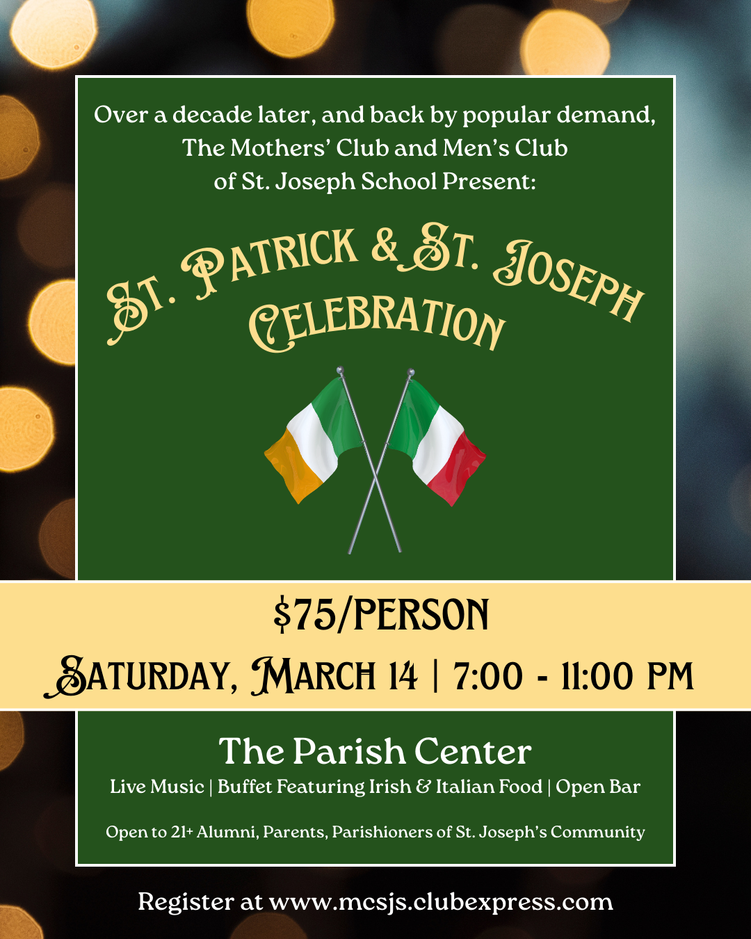 St Pat and St. Joe 2026