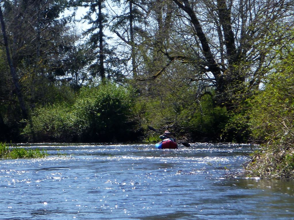 17 Linda Going Through Some Riffles on the Black