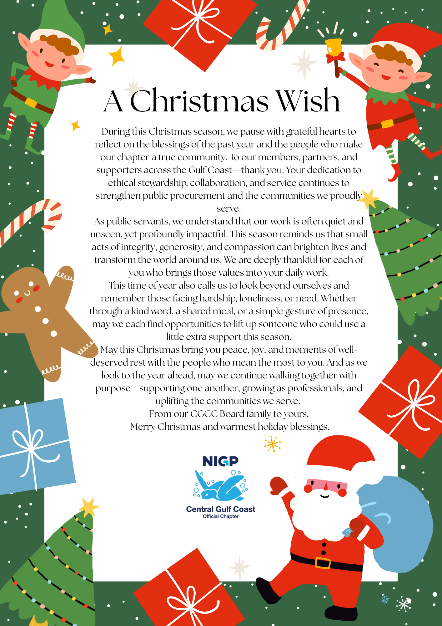 2025 Holiday Message