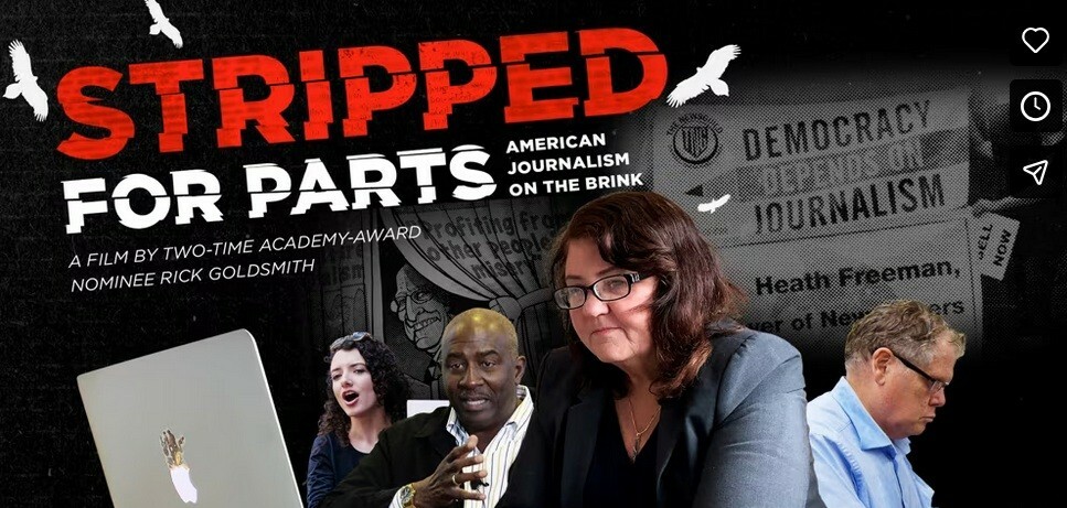 image shows 4 people writing, investigating, or speaking