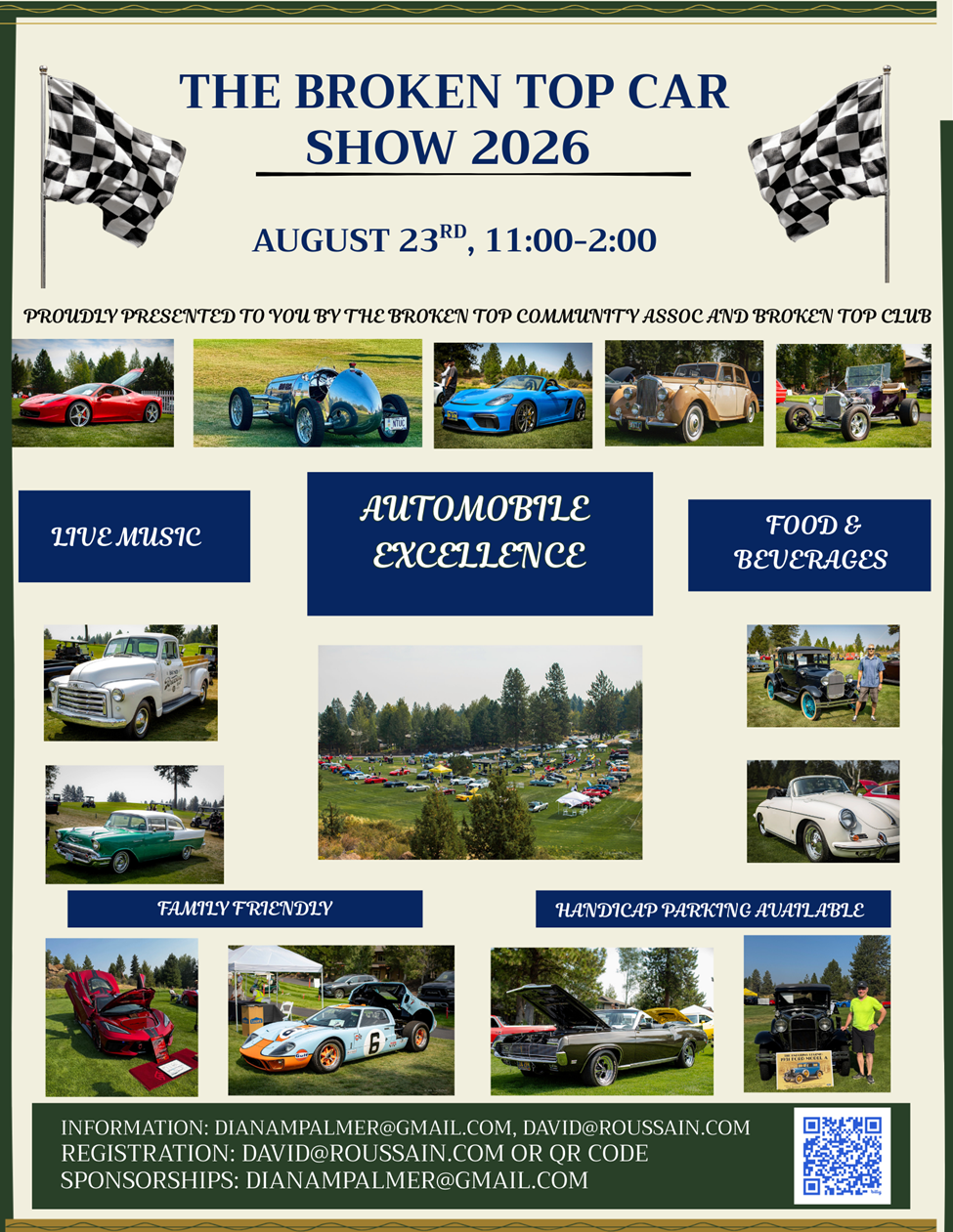 2026 Broken Top Car Show Ad