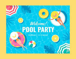 Pool Party Clipart