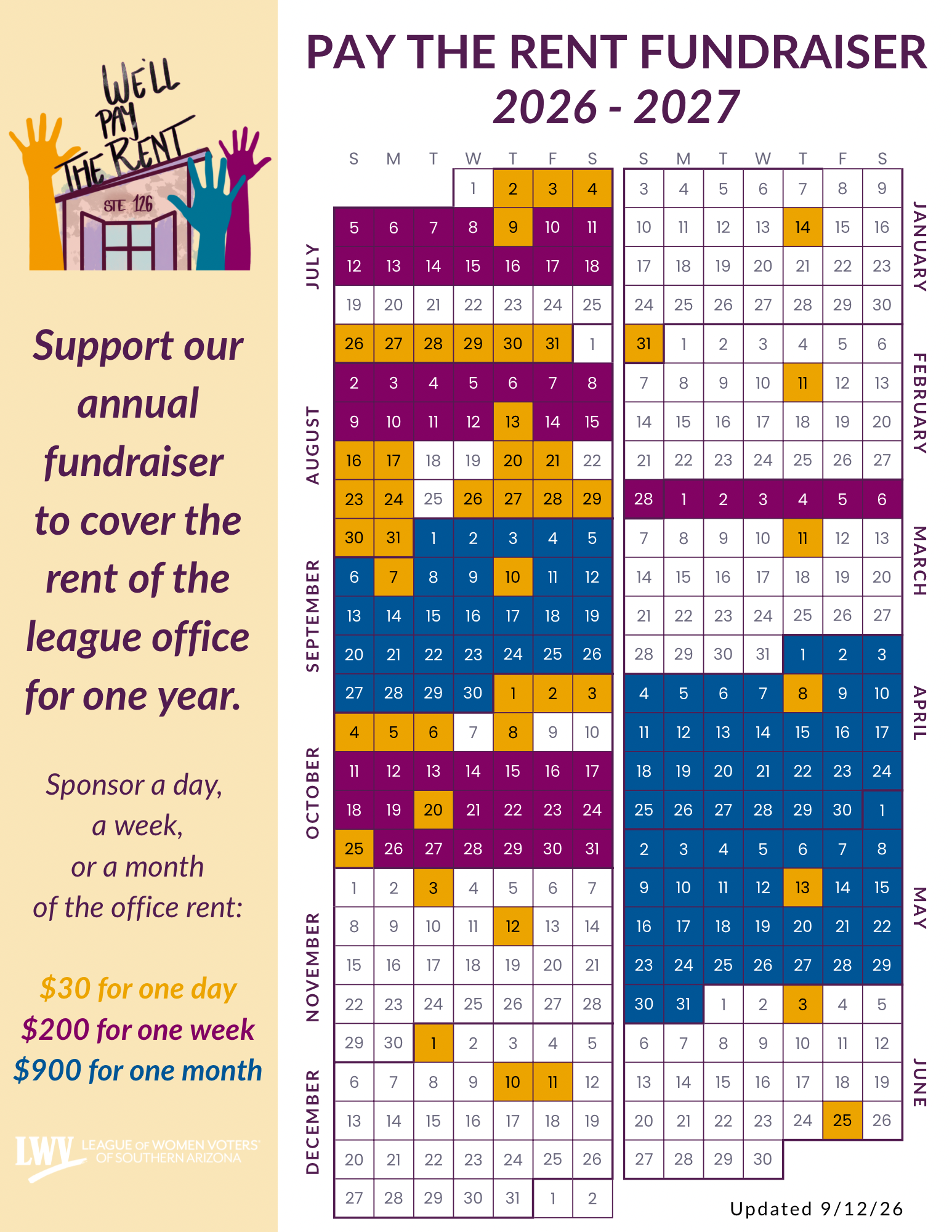 Pay the Rent Sept 2026