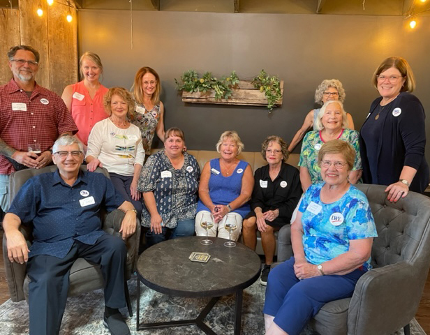 LWVCKC members pose for a photo at Batavia Chamber networking event