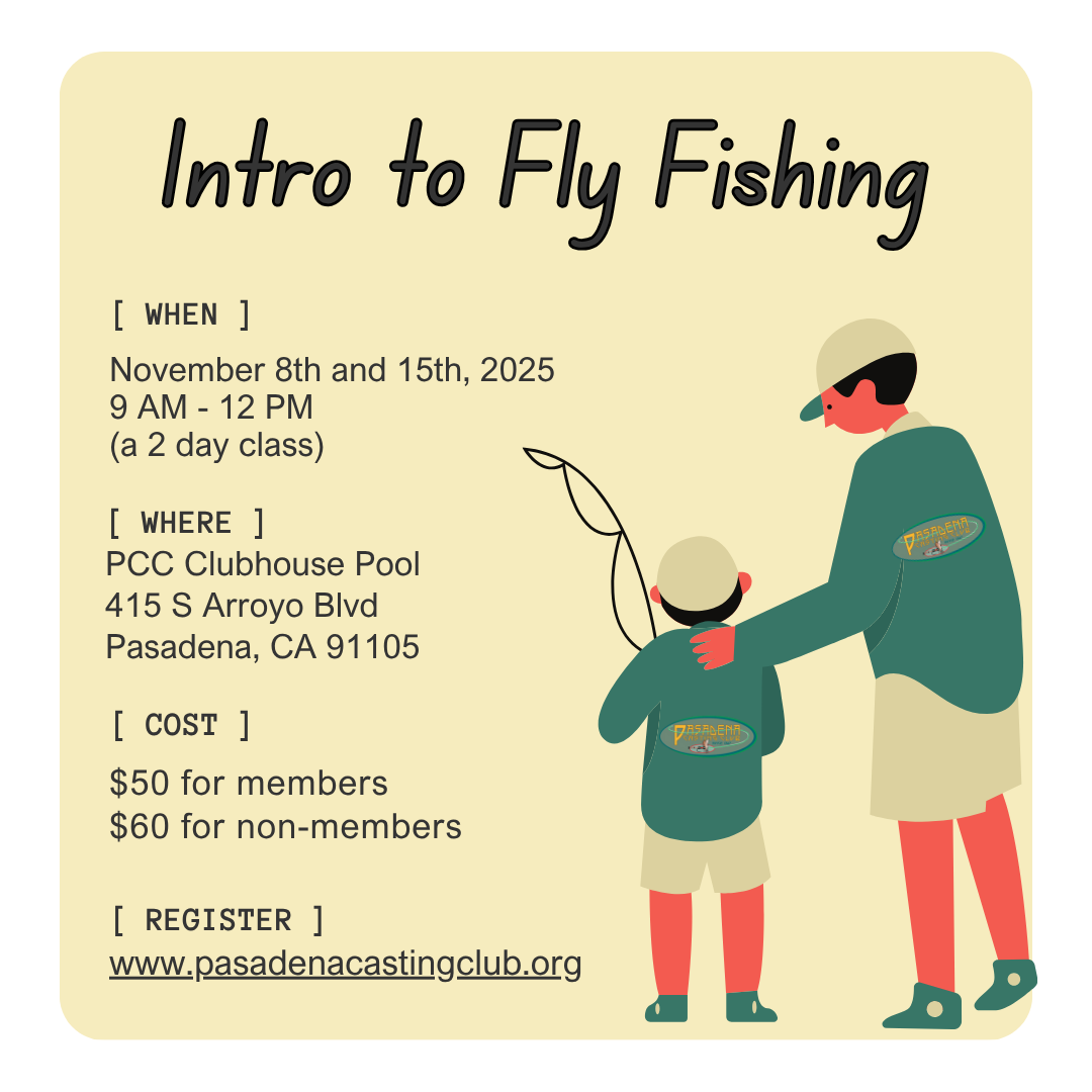 Intro to Fly Fishing Class Fall 2025