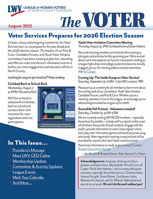 Voter Newsletter Thumbnail