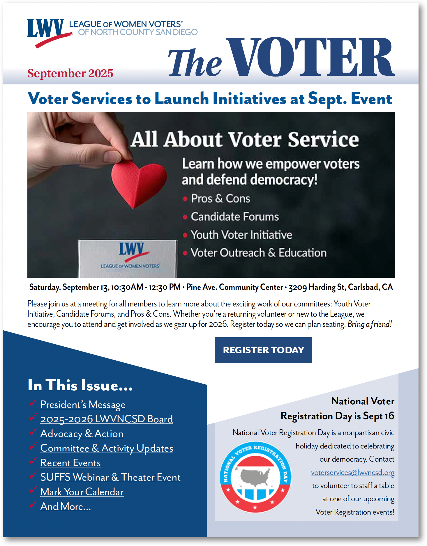 Thumbnail of Voter Newsletter