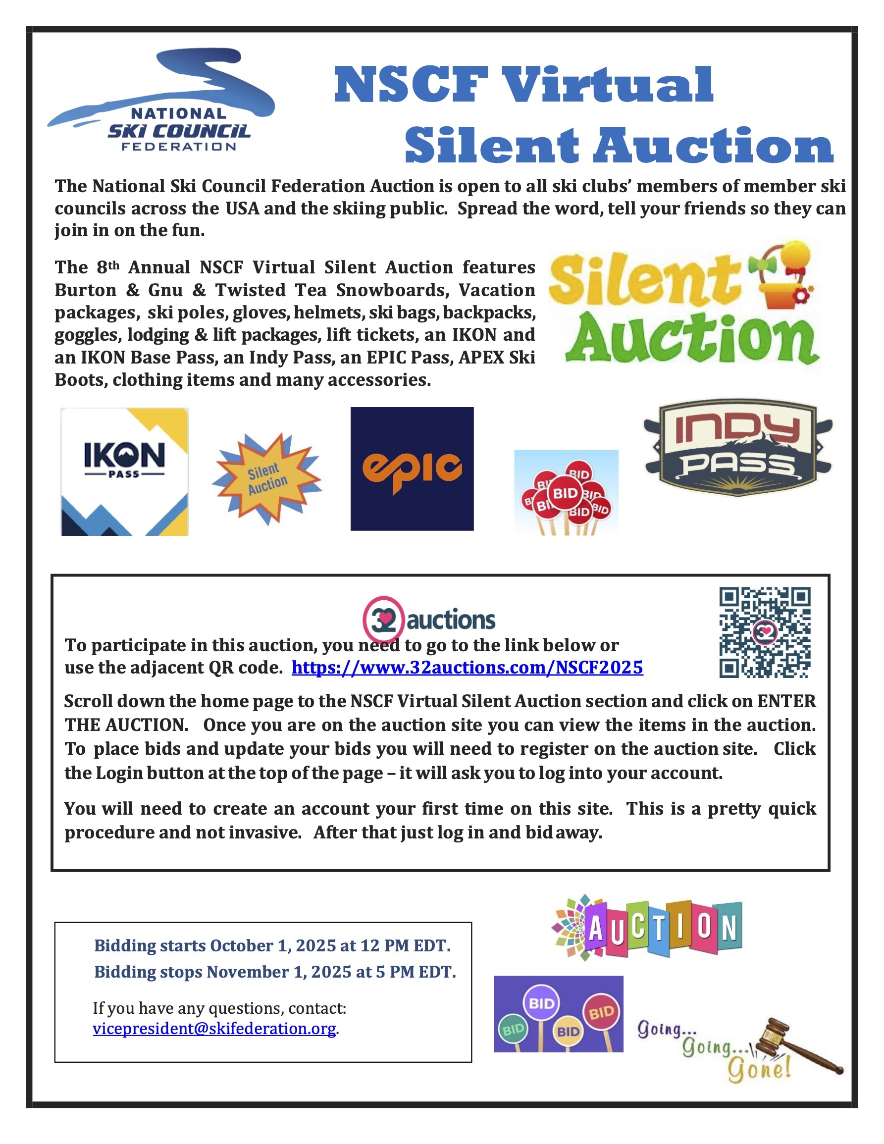 NCSF 2025 Virtual Silent Auction