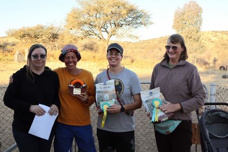 Prize winners with sponsored Montego prizes