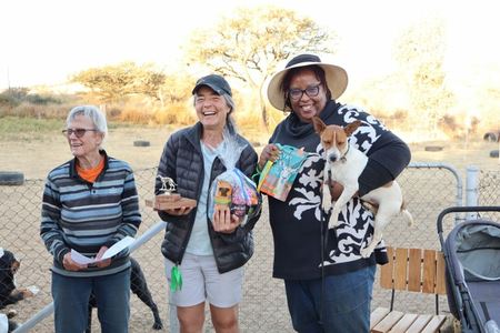 Prize winners with sponsored Montego prizes