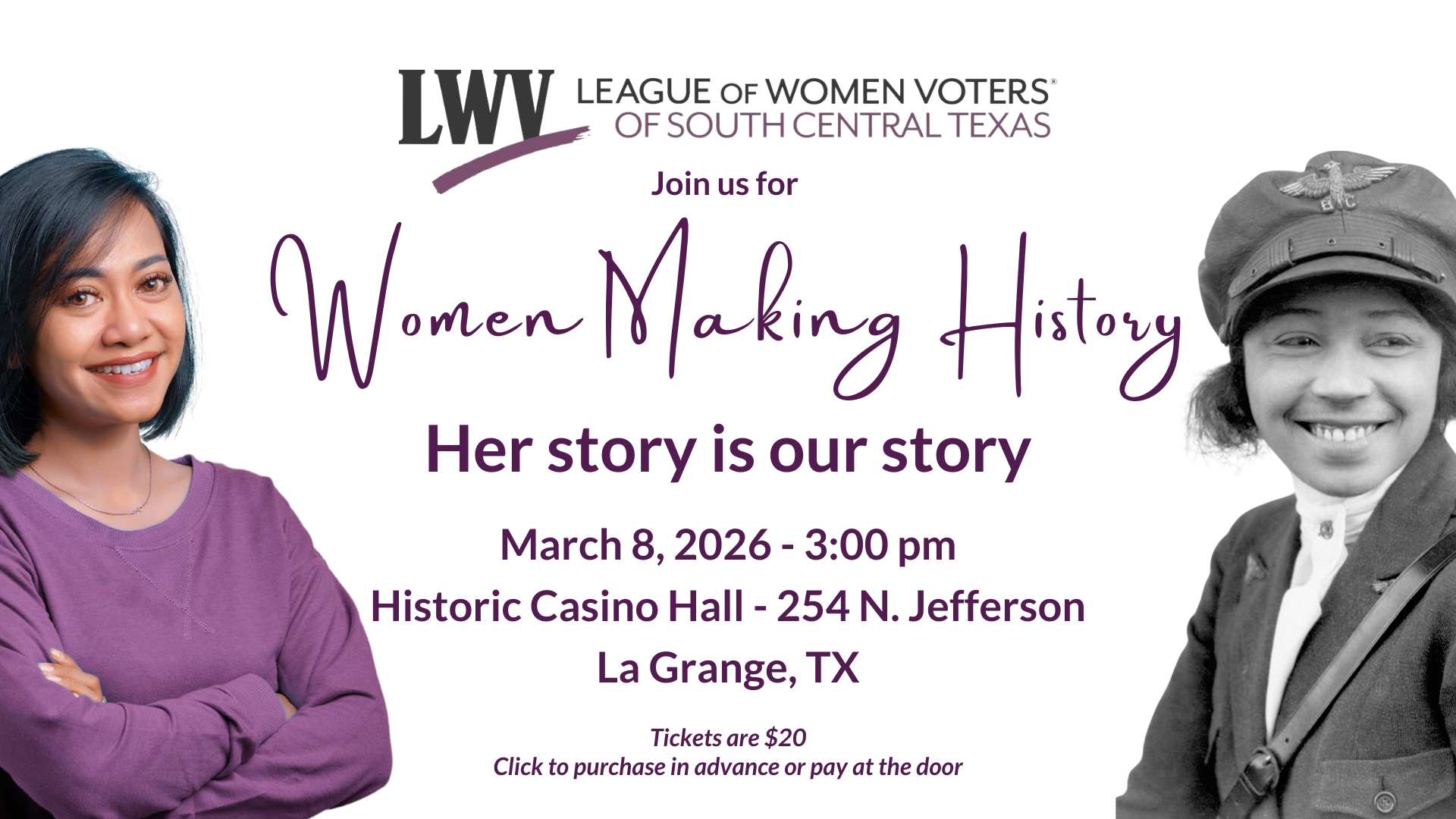 Women Making History 2026 Event Banner