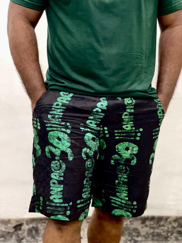 Custom Adire shorts  