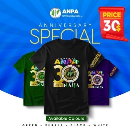 ANPA 30th CONVENTION CELEBRATION T-SHIRT