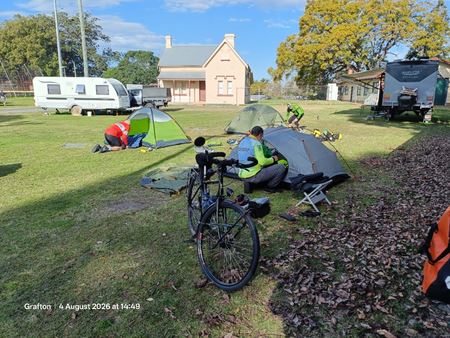 Setting up camp - Grafton