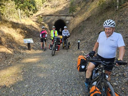 the team at a tunnel