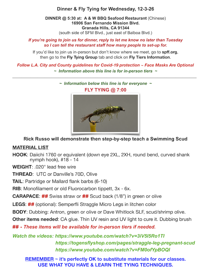 Swimming Scud 12-3-25