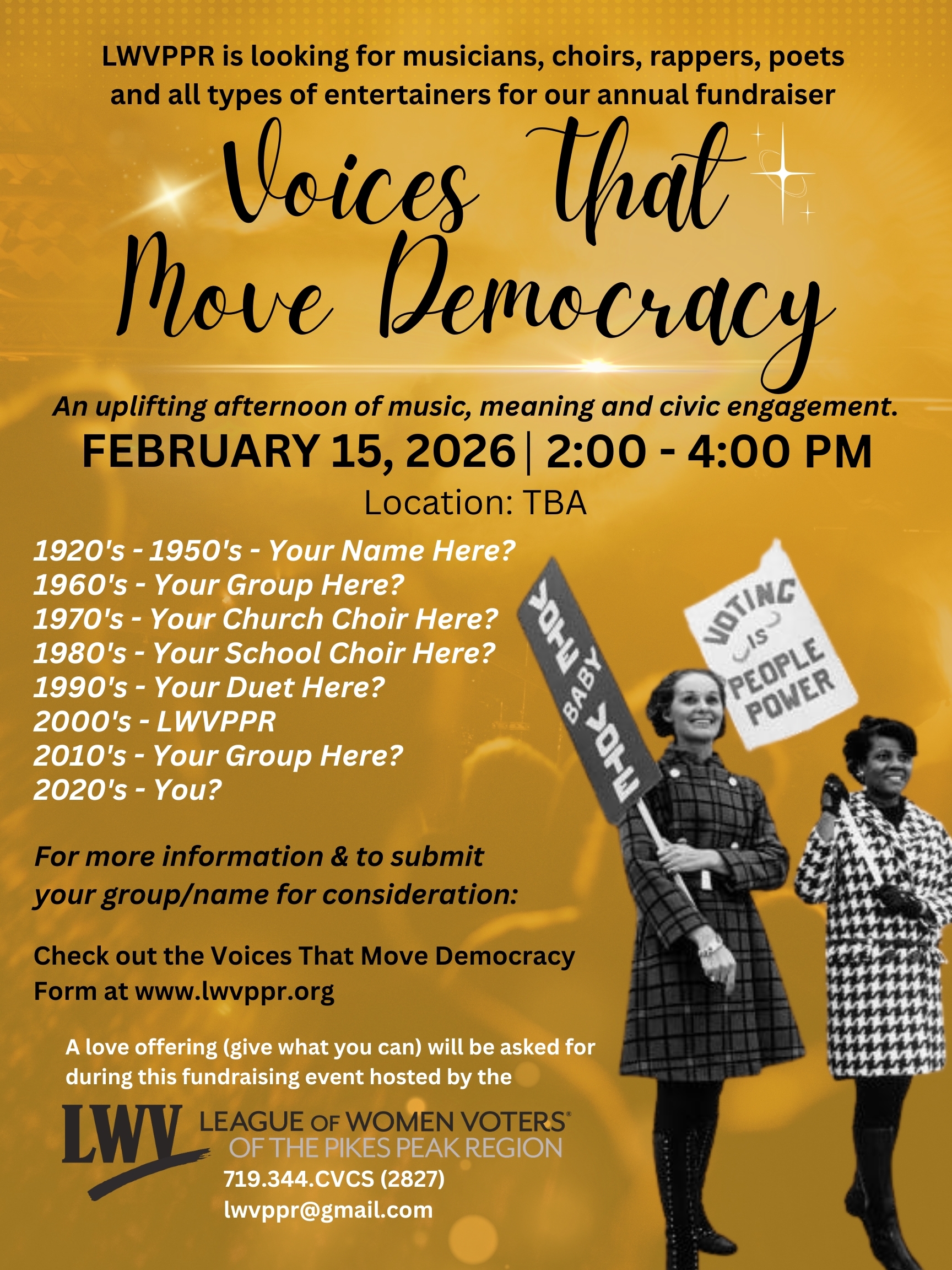 CALL FOR ARTISTS: Voices That Move Democracy