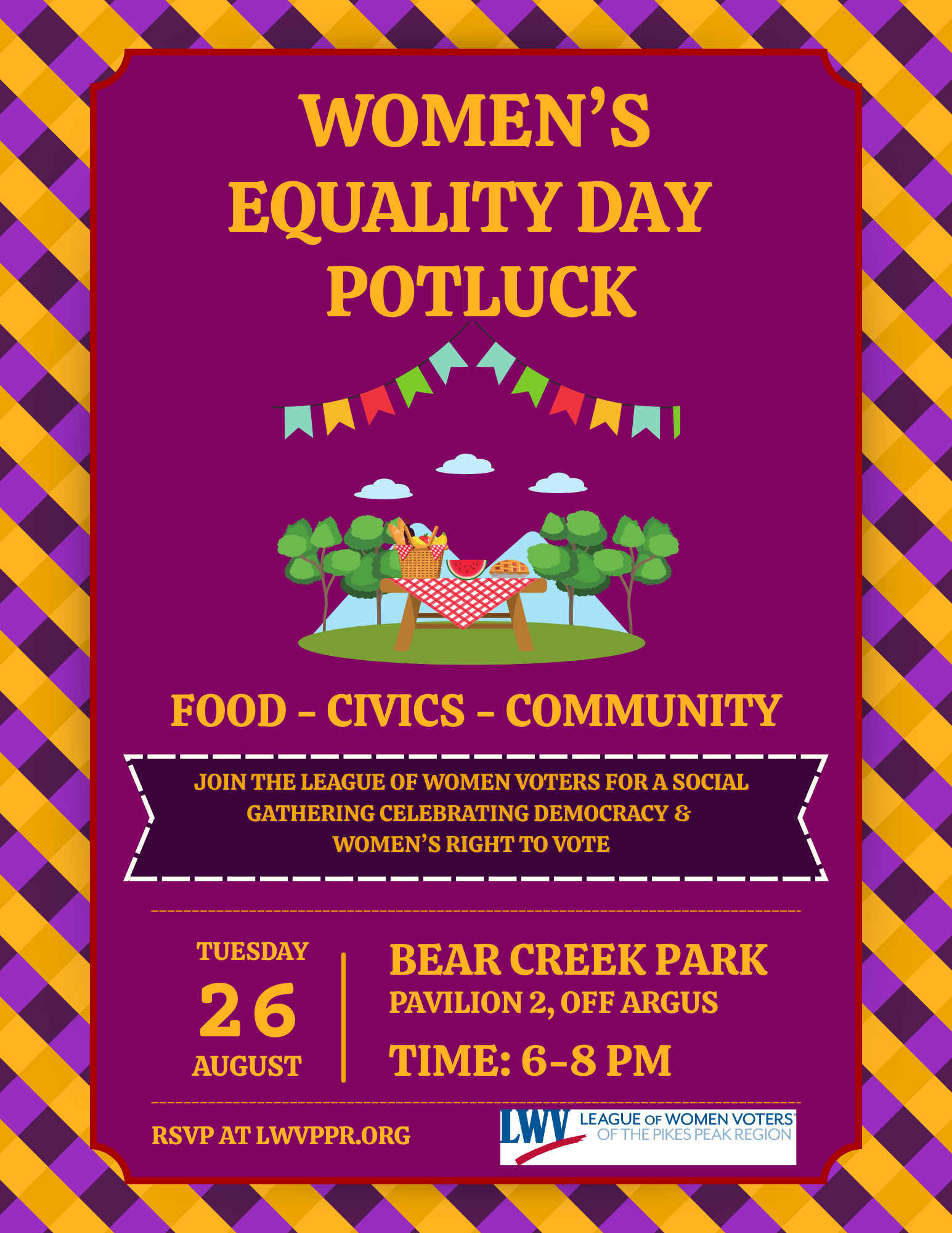 Women's Equality Day Potluck  2025 