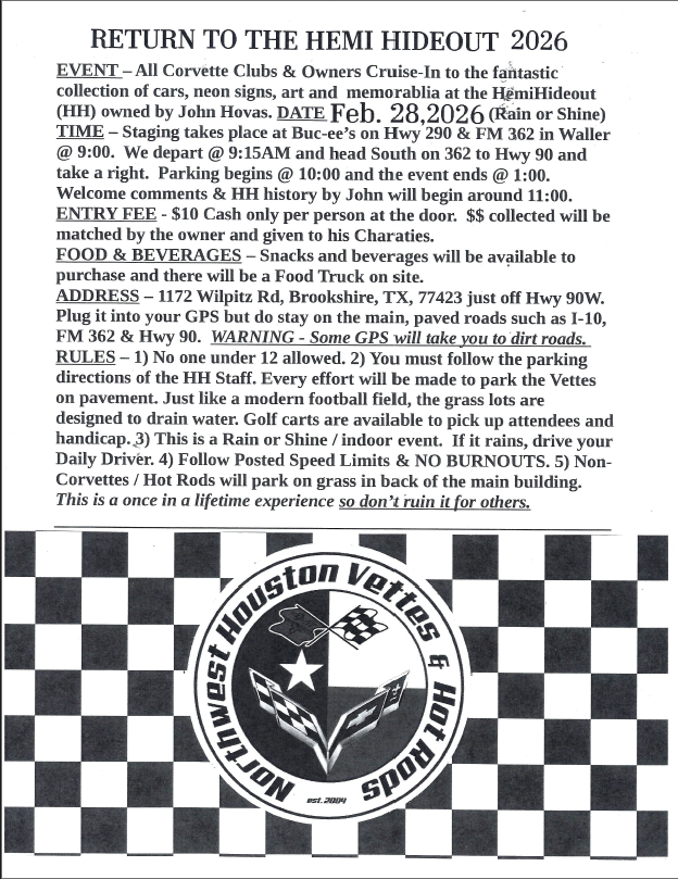 Hemi Hideout Feb 28, 2026