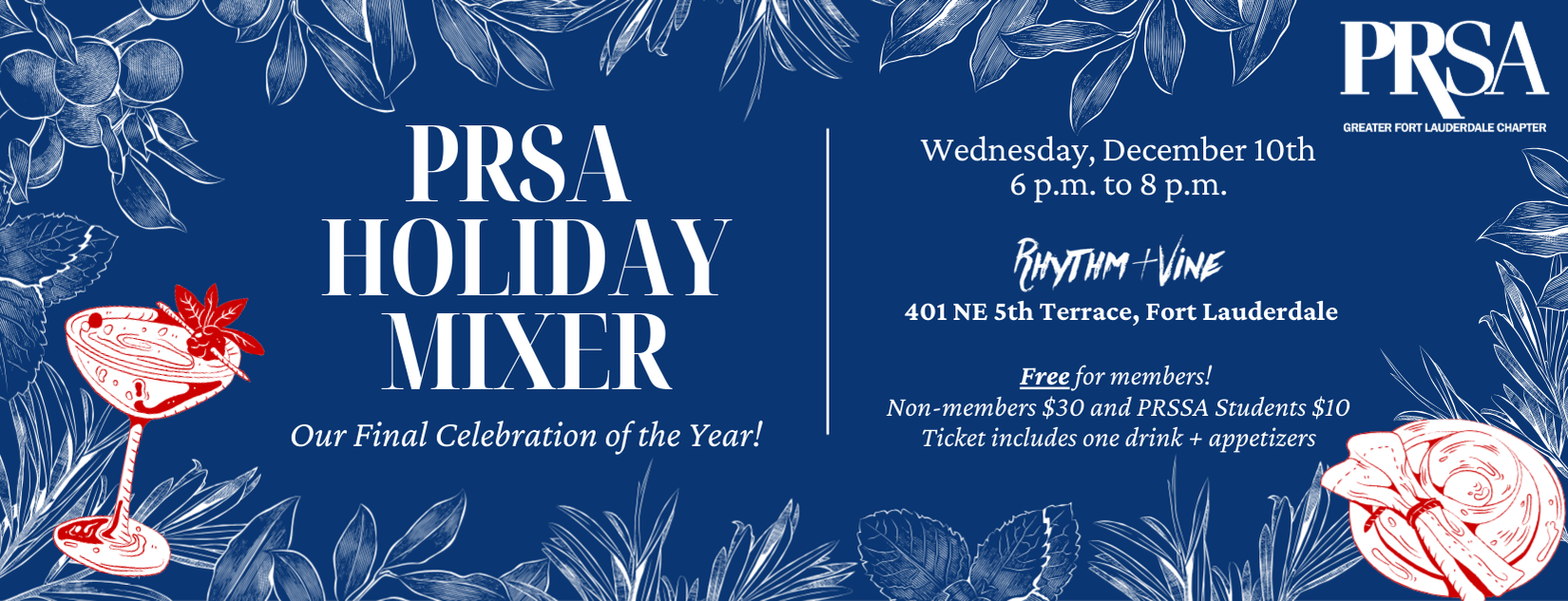 PRSA 2025 Holiday Mixer Banner