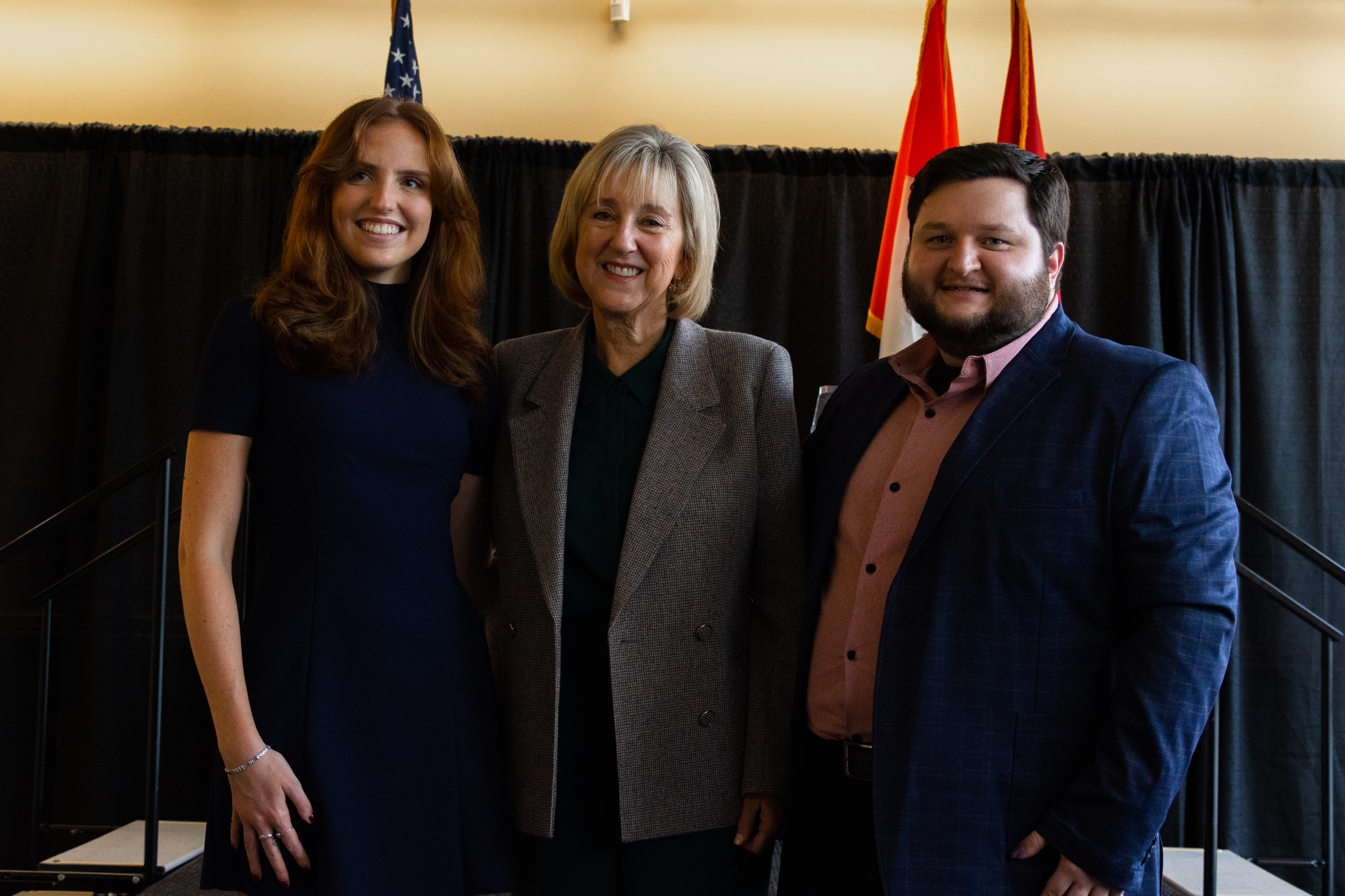 Drue Hamlet (Left), Donde Plowman (Middle), and Cole Pawlaczyk (Right) Stand proudly together after 