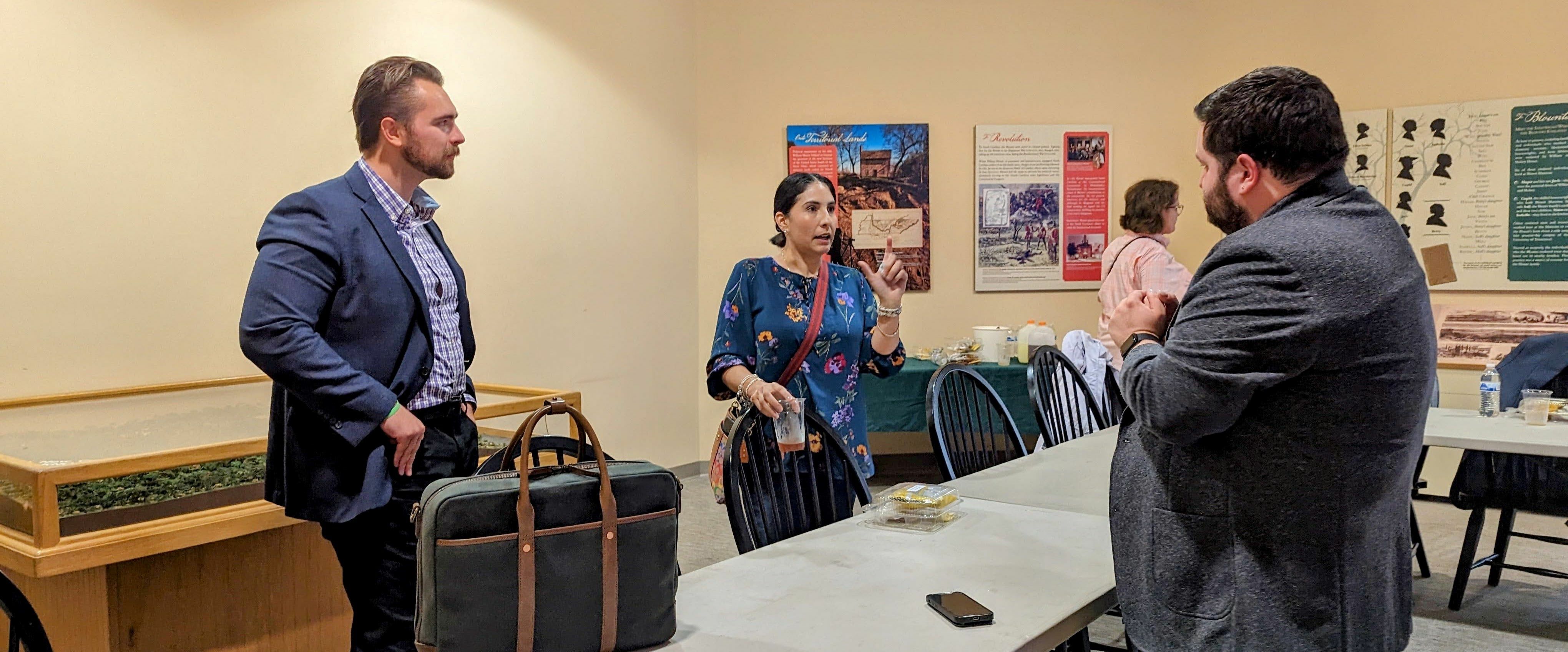 Left to right: Grant Mitchell, Dr. Christina Najera, Cole Pawlaczyk