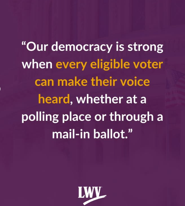 lwv us mail in ballot quote