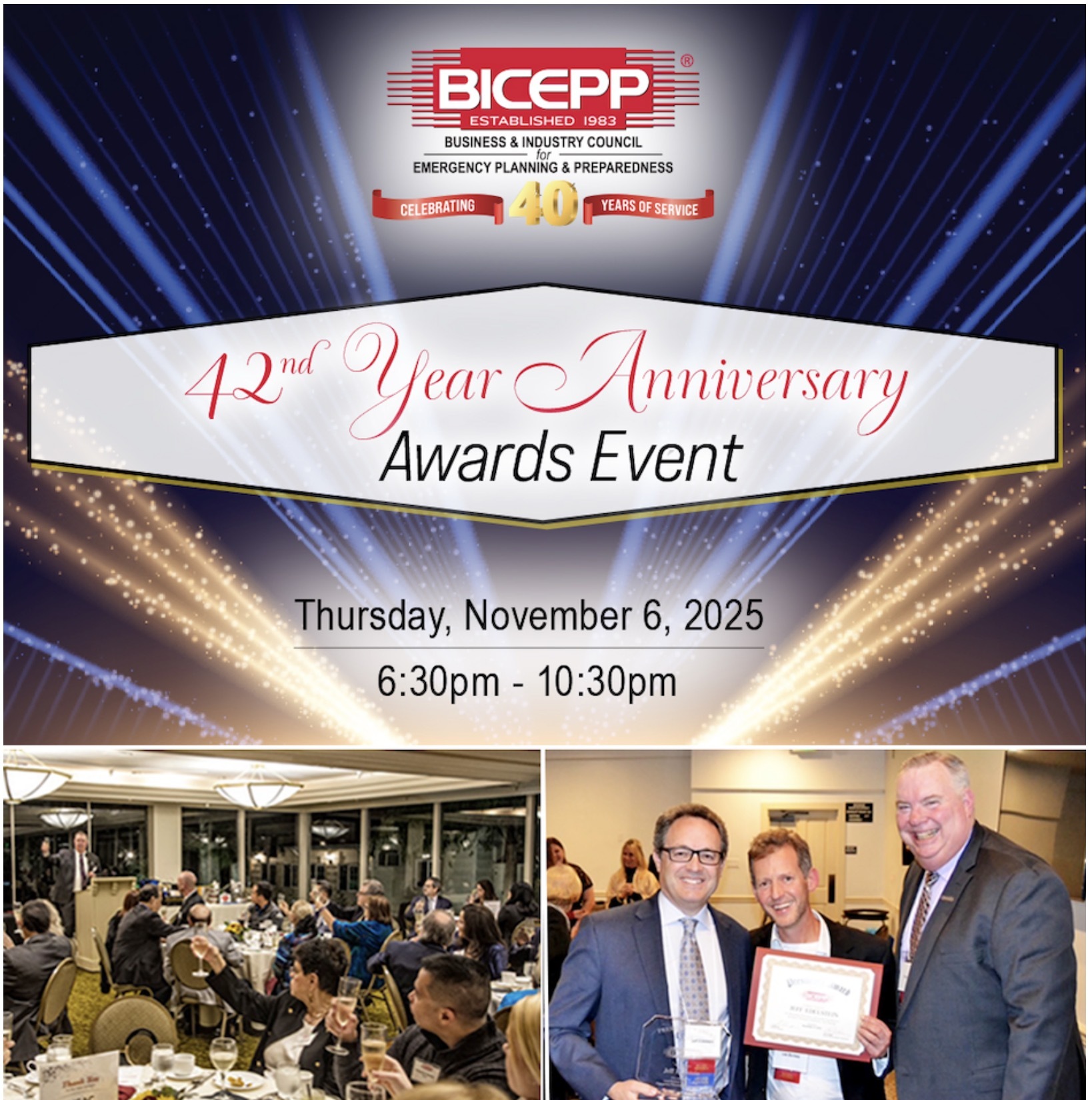 2025 Bicepp Award Dinner Flyer