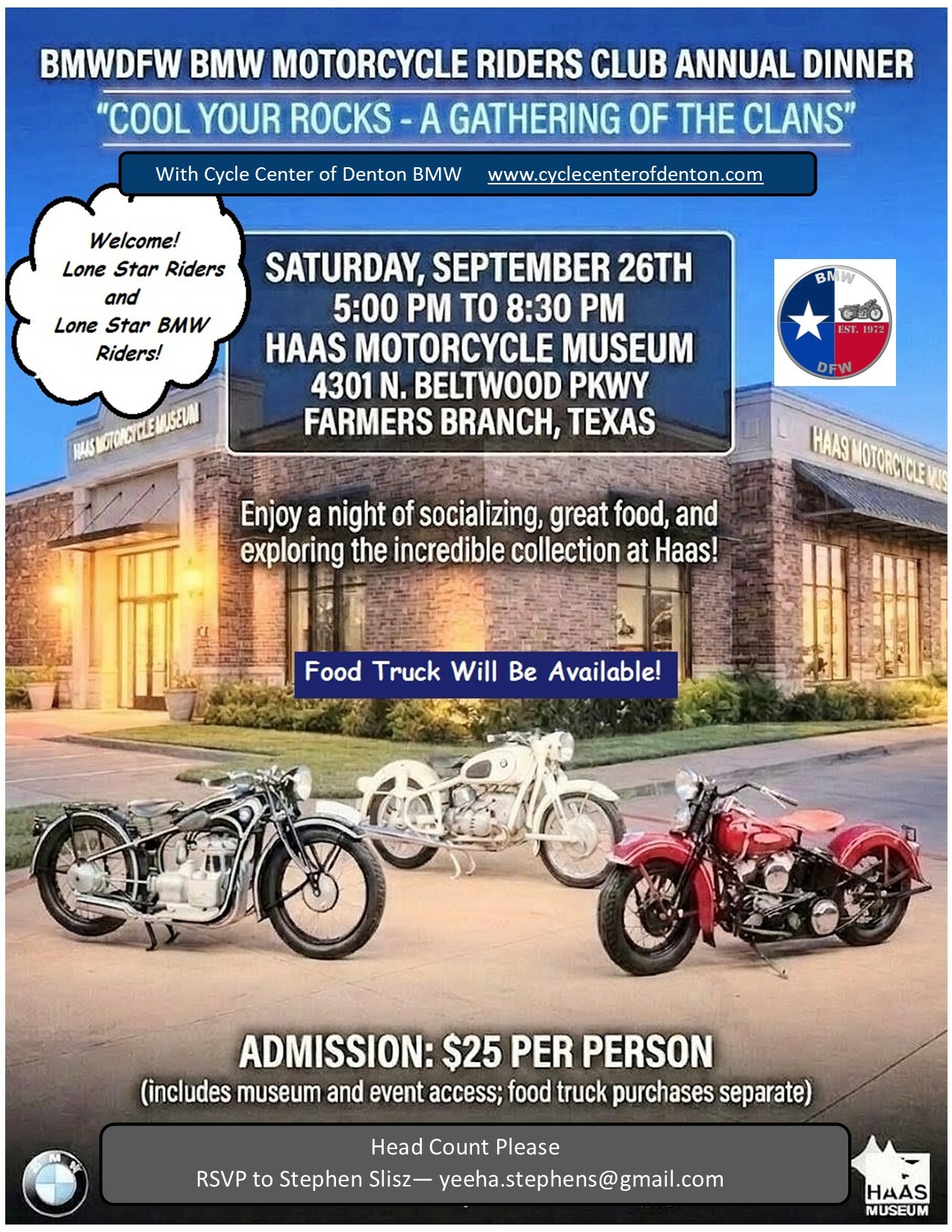 BMWDFW BMW Motorcycle Riders Club Annual Dinner 