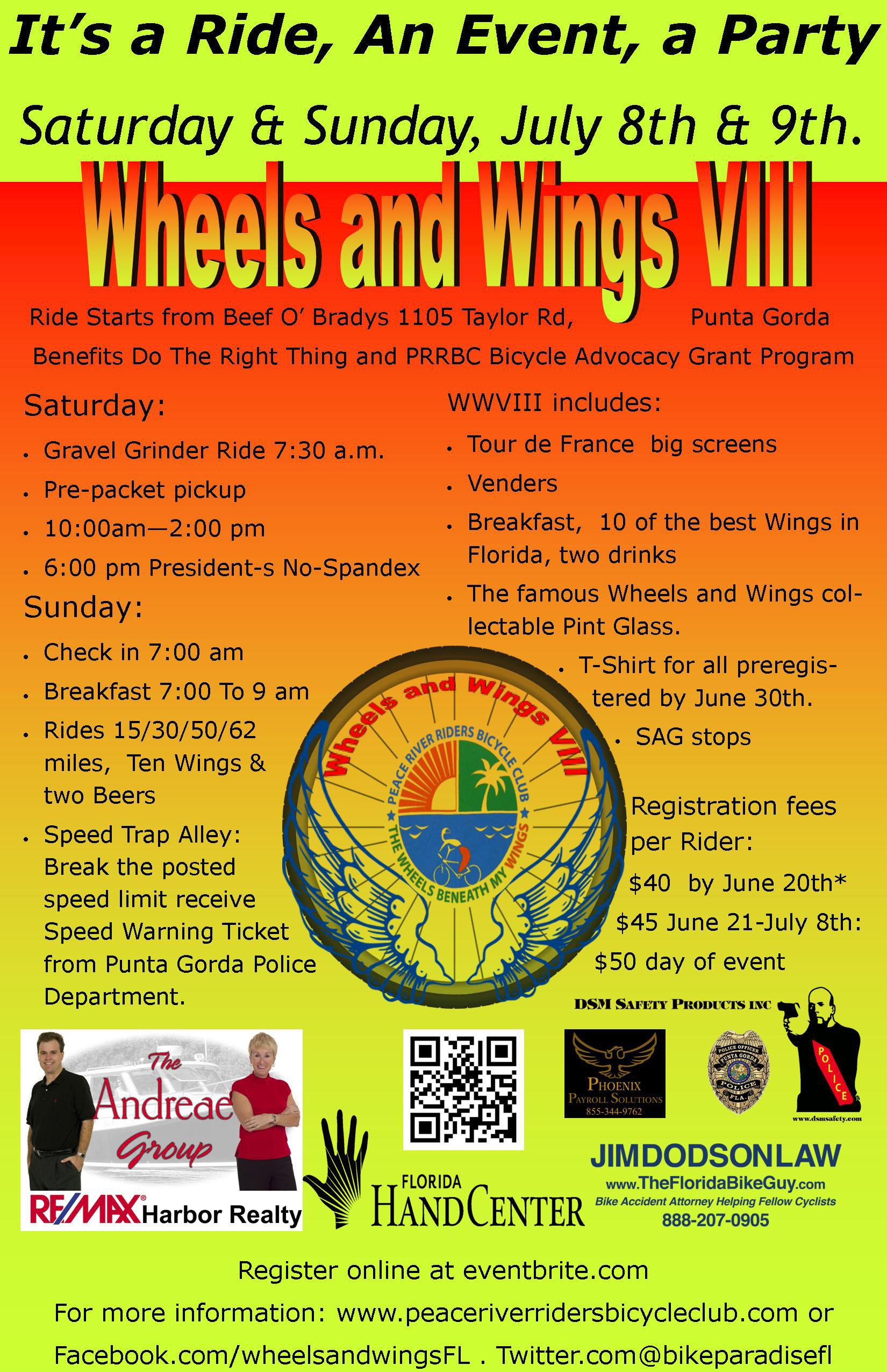 Wheels And Wings Events Sarasota Manatee Bicycle Club