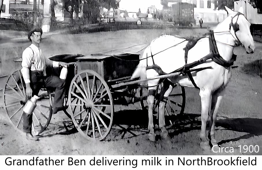 Ben delivering milk
