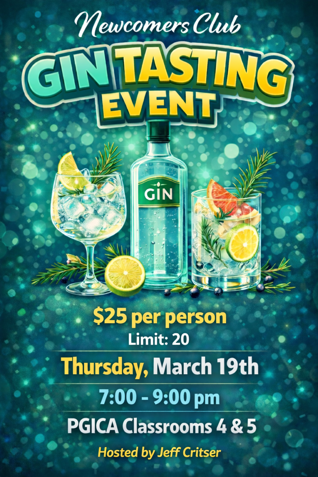 GIN Tasting Poster