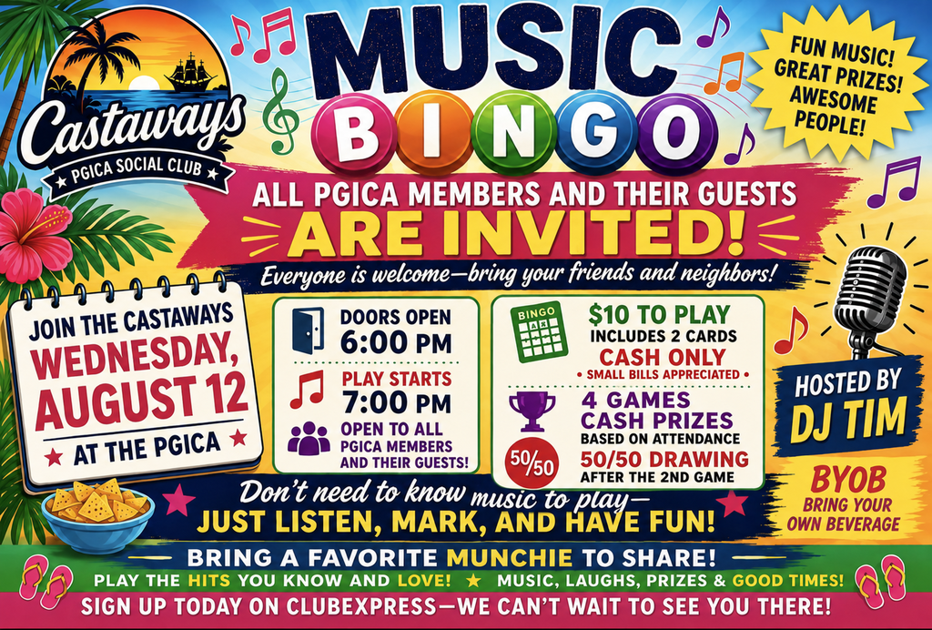 Music Bingo August