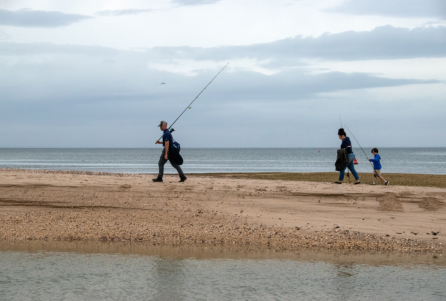 Fishermen at beach