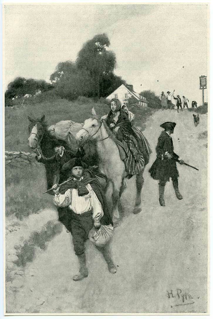 Tory Refugees Going to Canada by Howard Pyle