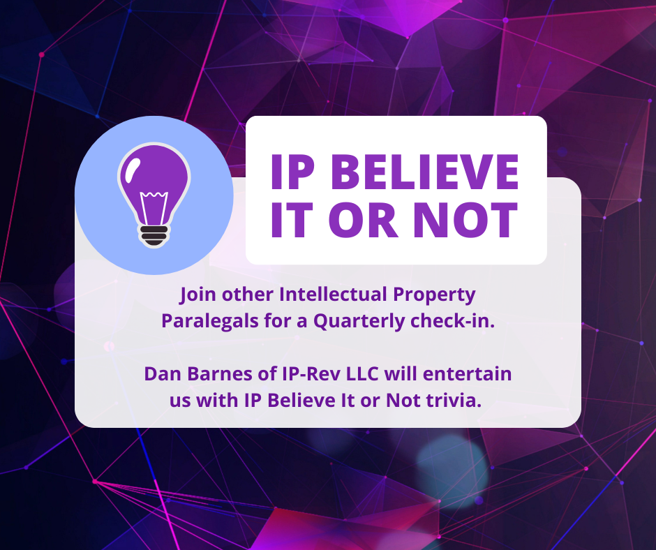IP Quarterly Check In Believe it or Not