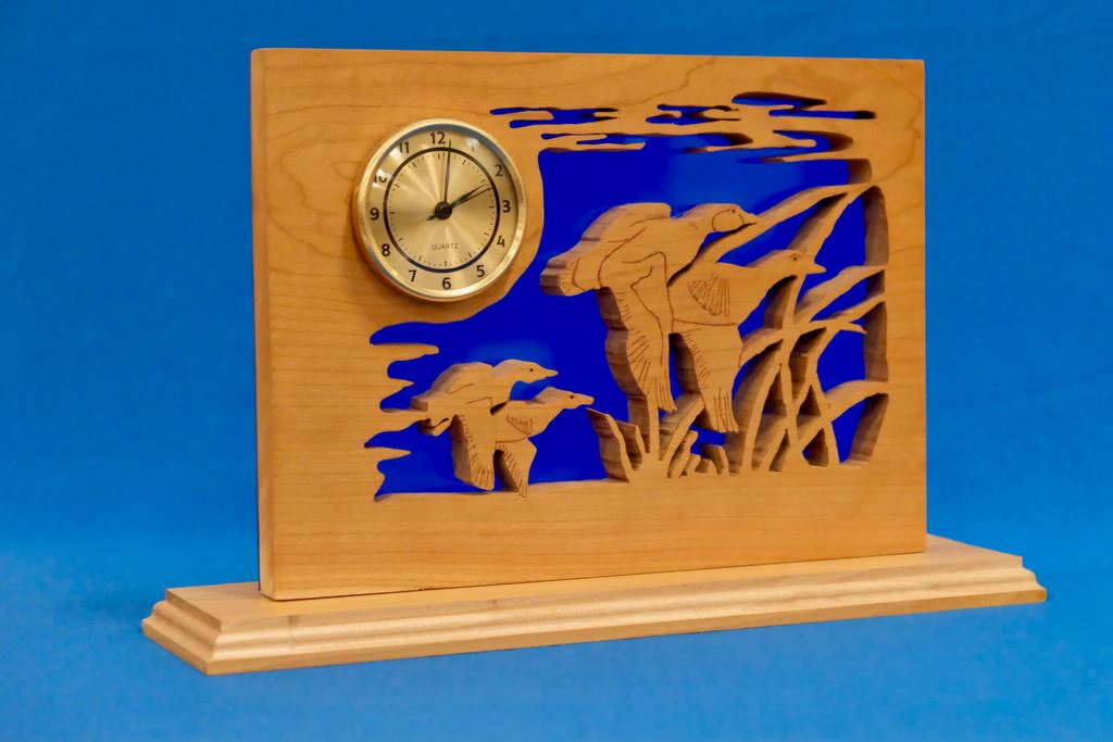 Cynthia Mohler - Scroll Saw Clock with Ducks