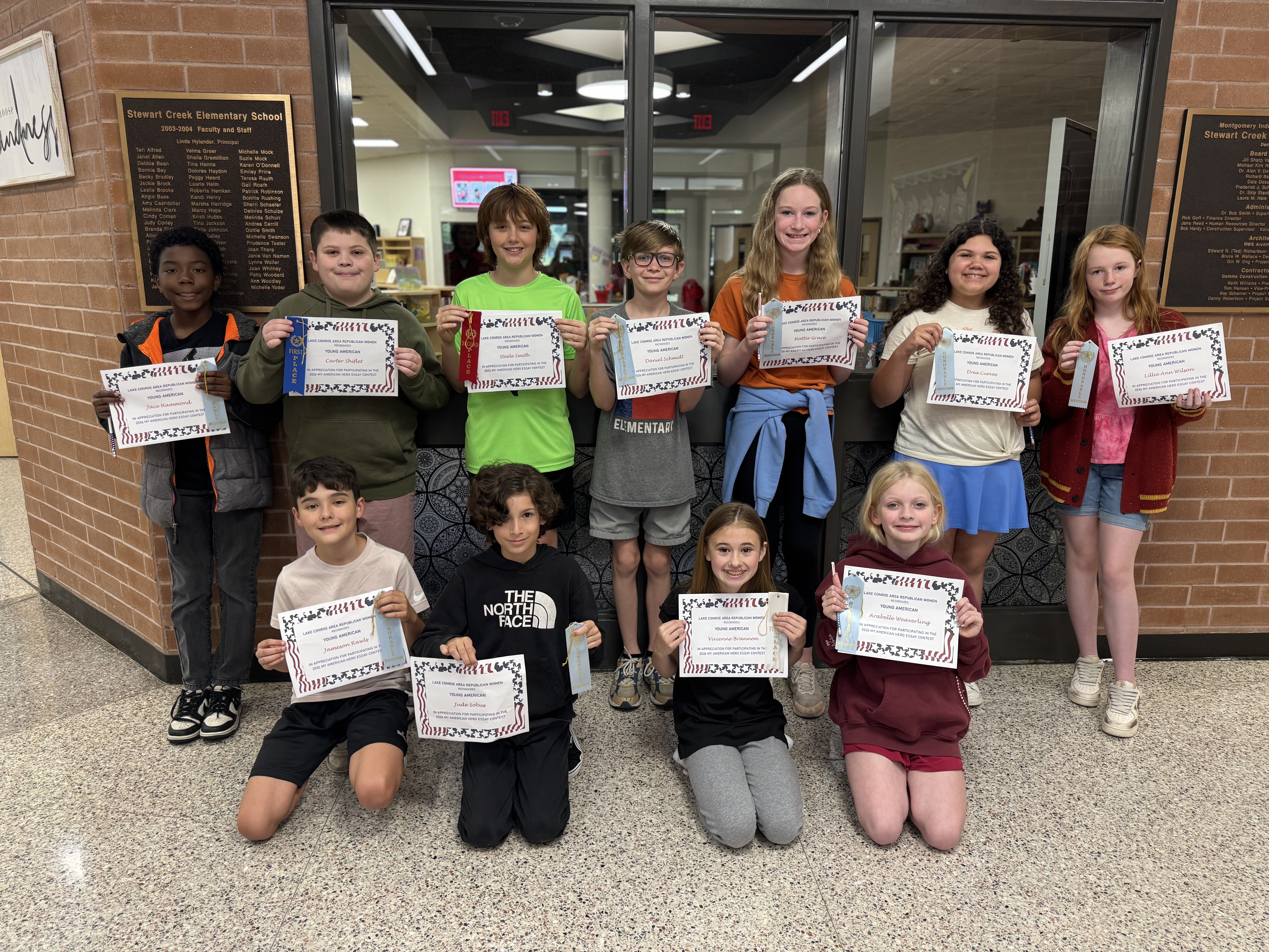 Stewart Creek MAH winners 2026
