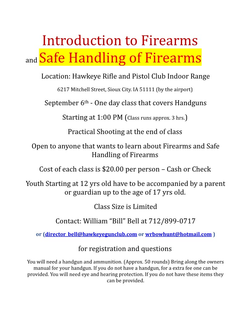 Intro To Firearms
