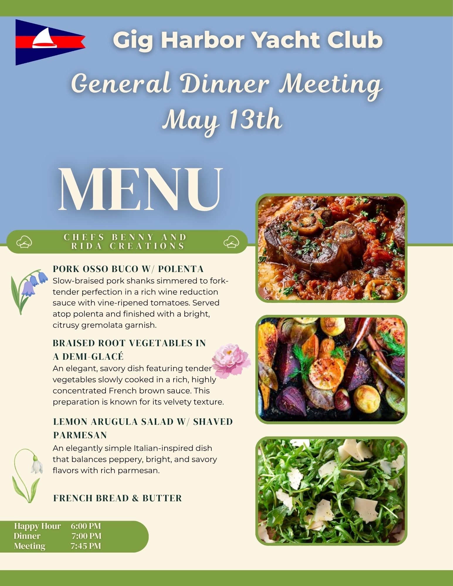 General Dinner Mtg 5’26