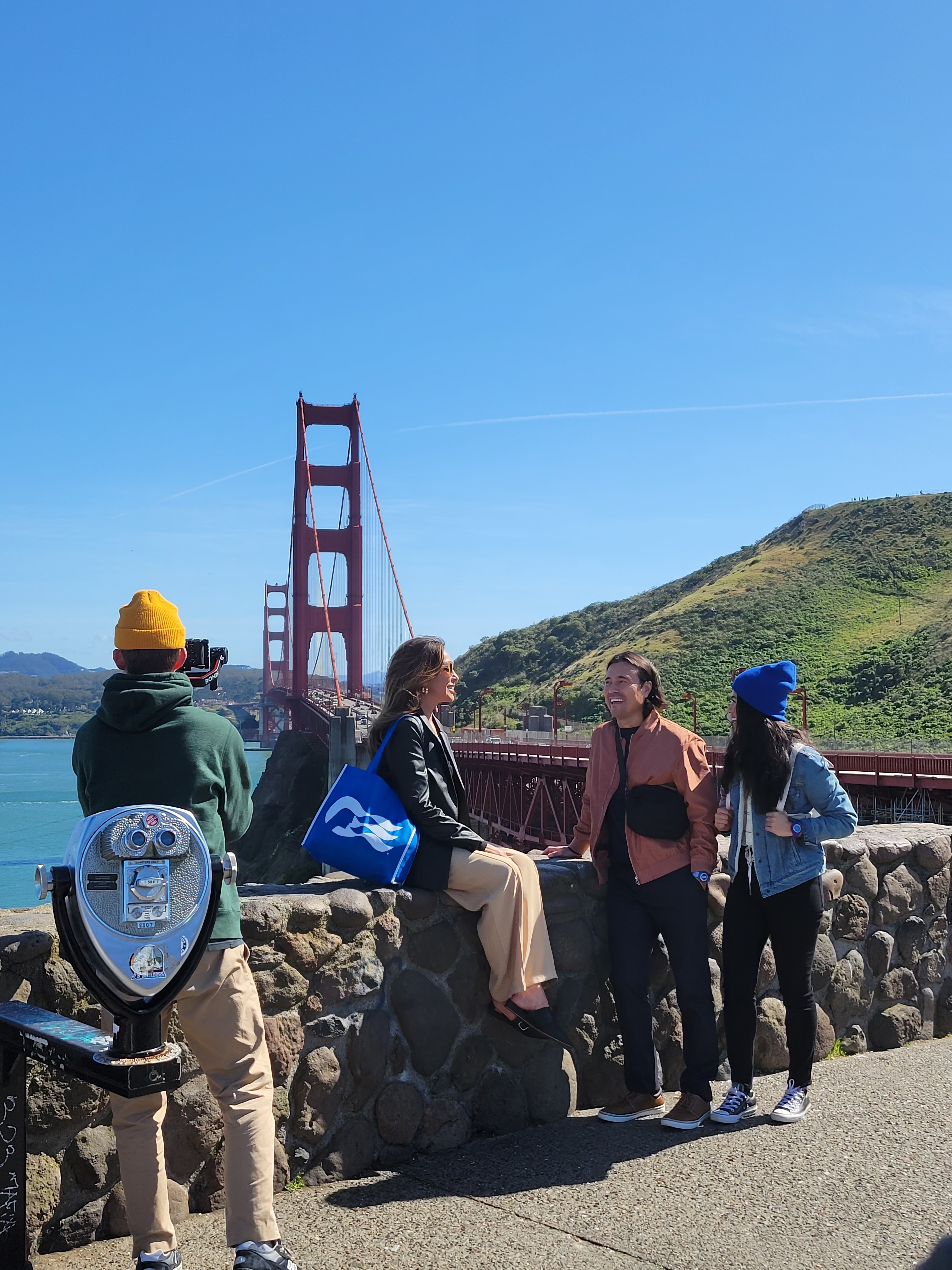 Local guide leading guests on a tour in San Francisco
