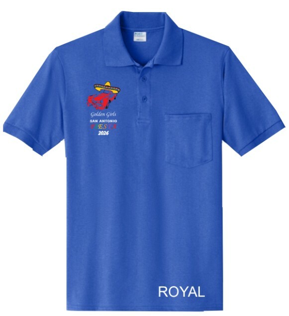 blue shirt polo