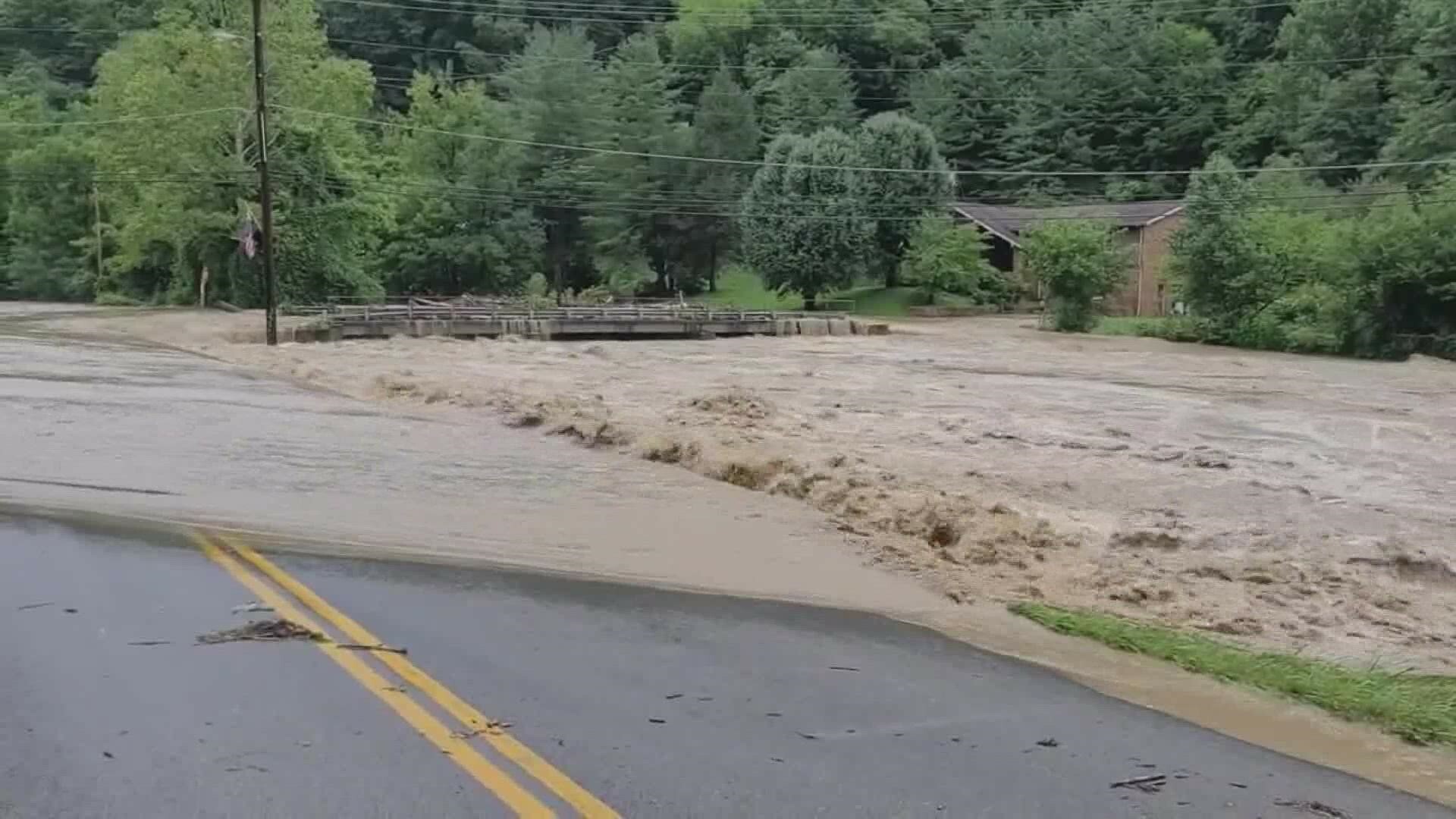 Flooded Road Photo WHAS
