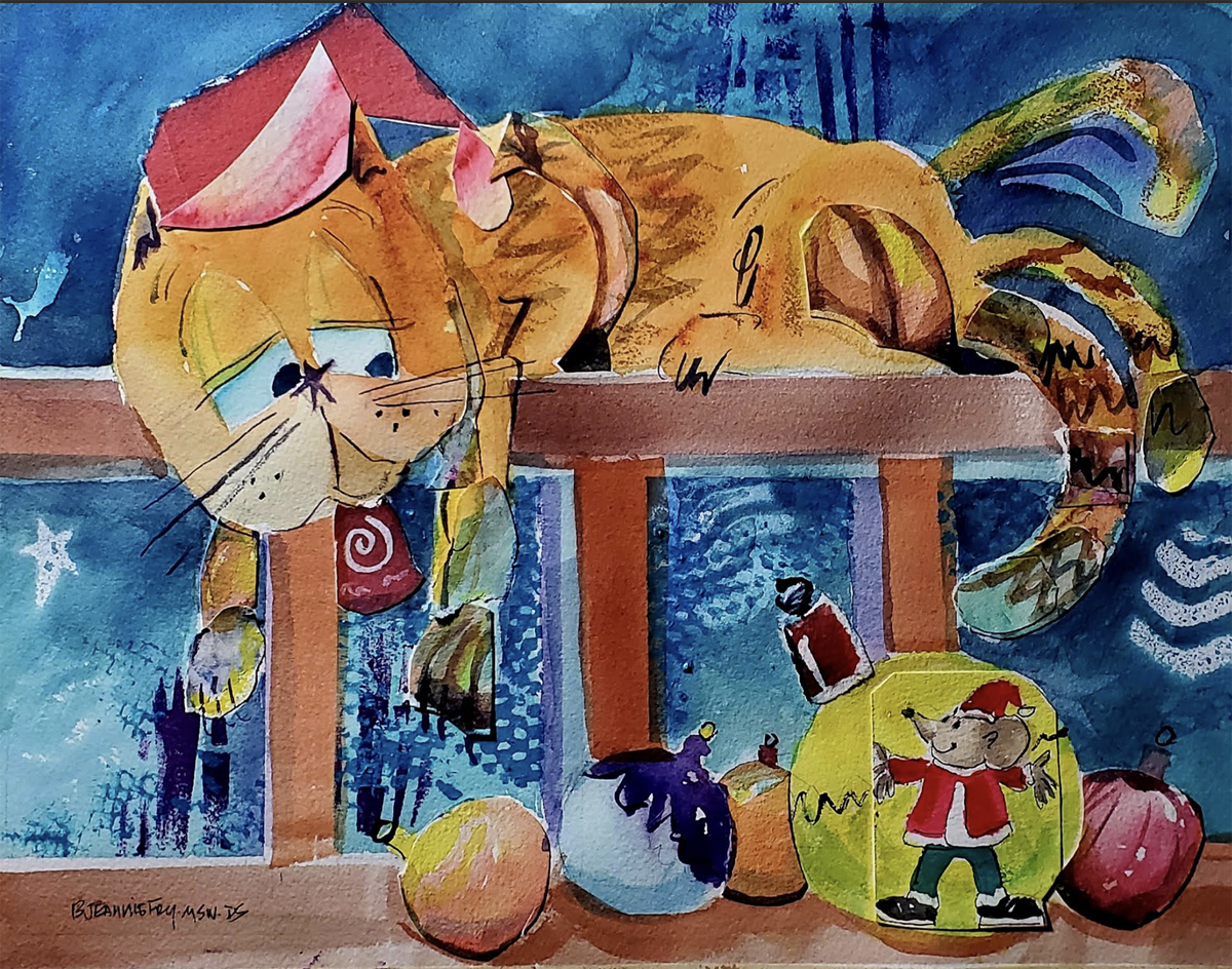 Jeannie Fry Christmas Cat