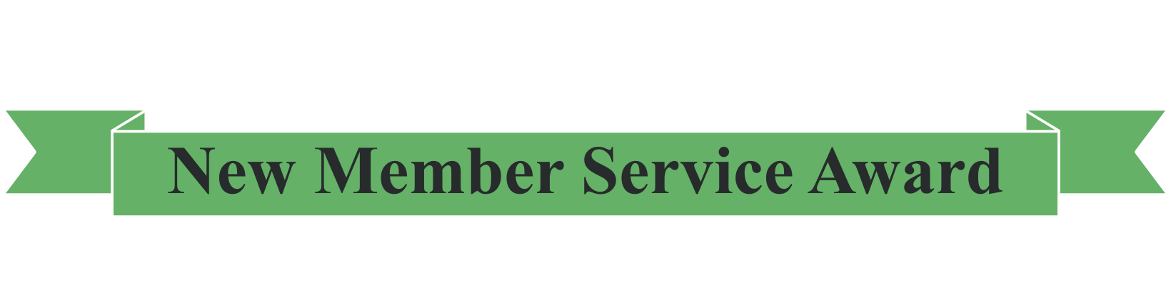 New Member Service Award
