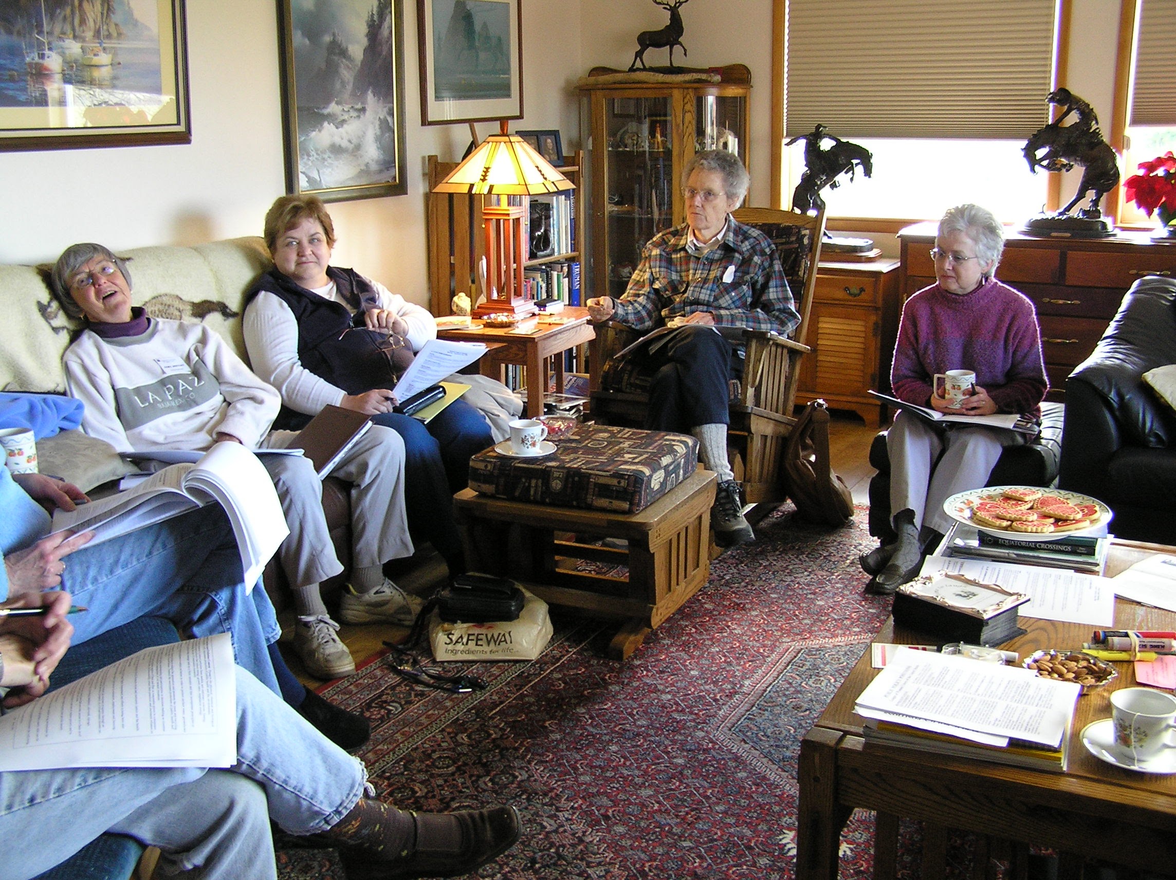 Sara Johnson, Kathy Langhoff, Weldon, Vicci Rudin