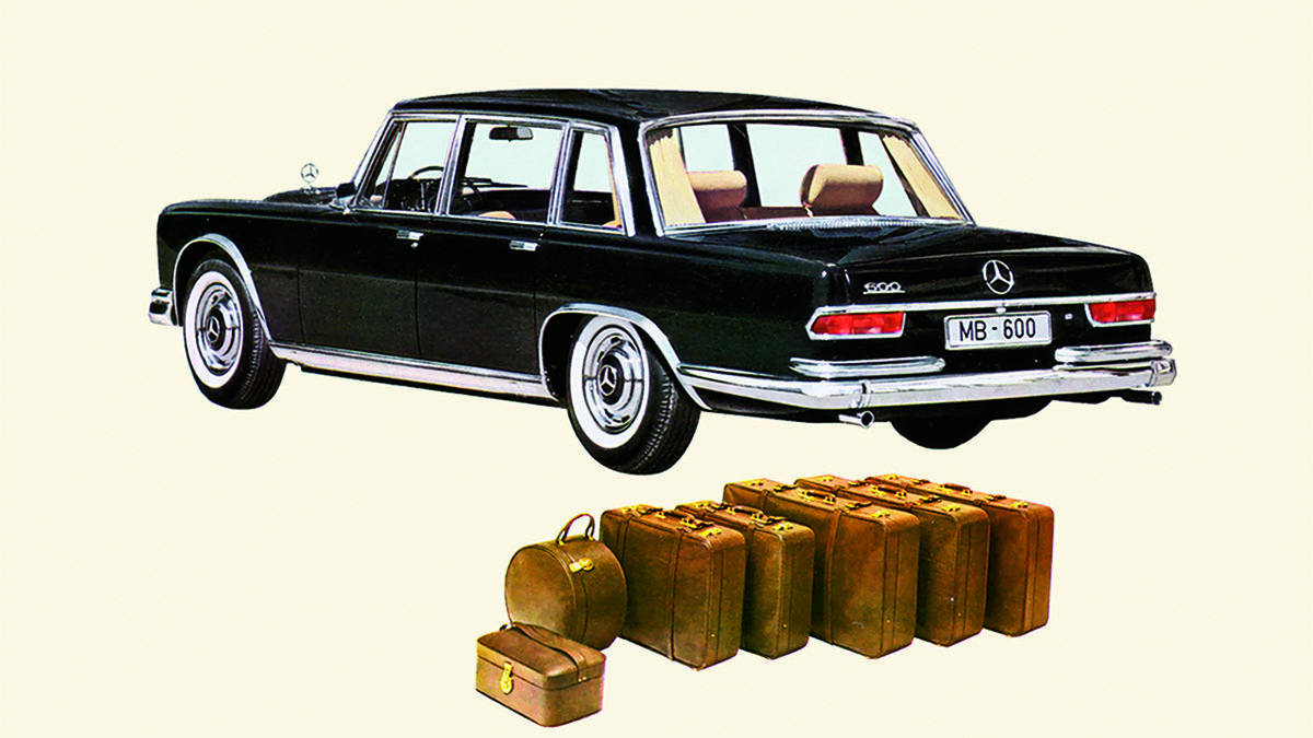 Black Mercedes-Benz 600 Pullman Landaulet