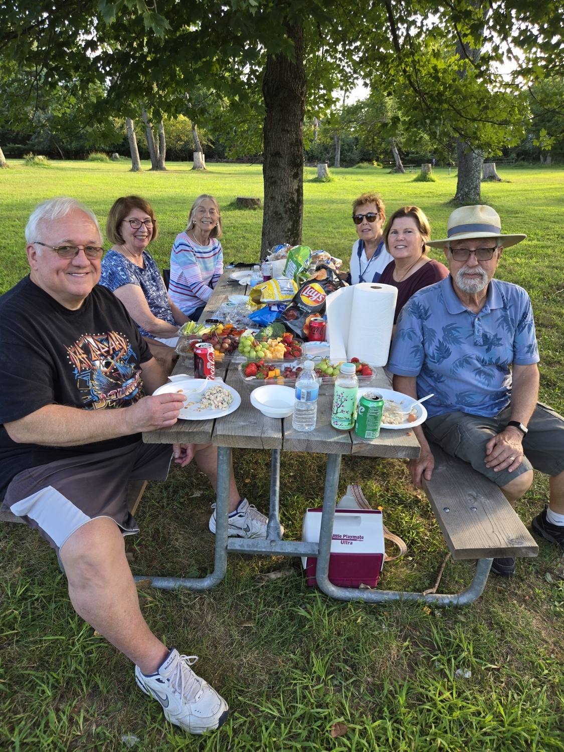 Summer Picnic 2025 Members at table