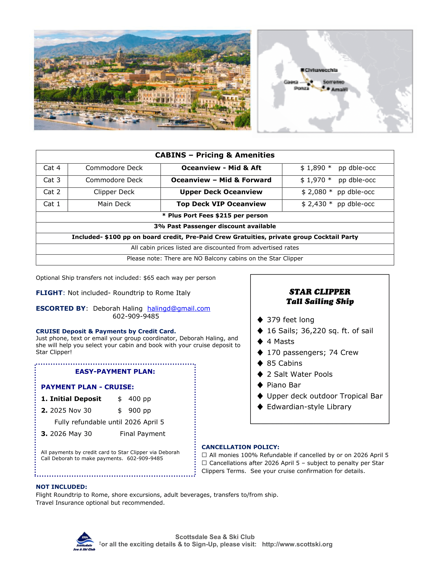 2026 SSSC Amalfi Coast flyer 4 pg 2
